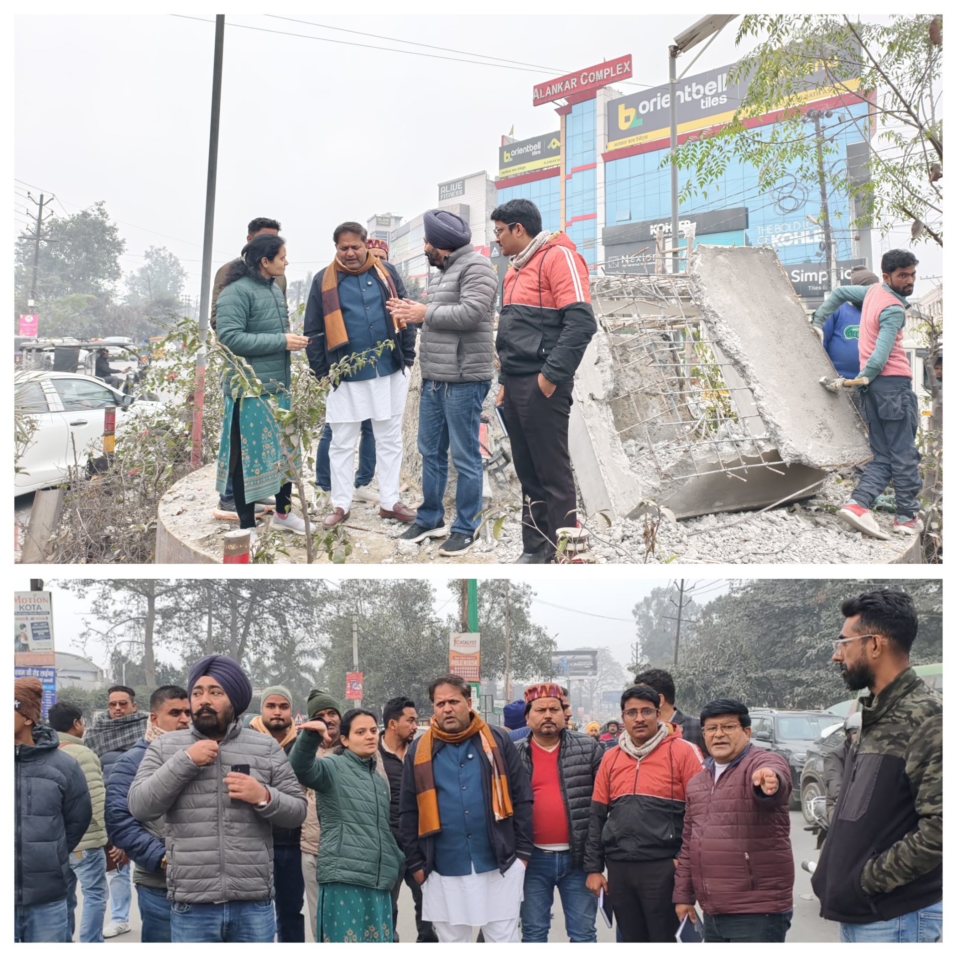 काशीपुर बाईपास रोड पर नेताजी सुभाष चन्द्र बोस की 11 फिट की मूर्ति लगाने की तैयारी शुरू, महापौर विकास शर्मा ने किया स्थलीय निरीक्षण